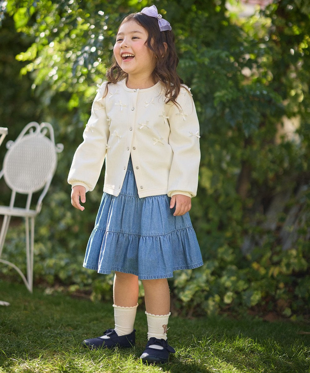 Japanese children's clothing aF#a325 cute bow coat 110-160cm girls summer outerwear