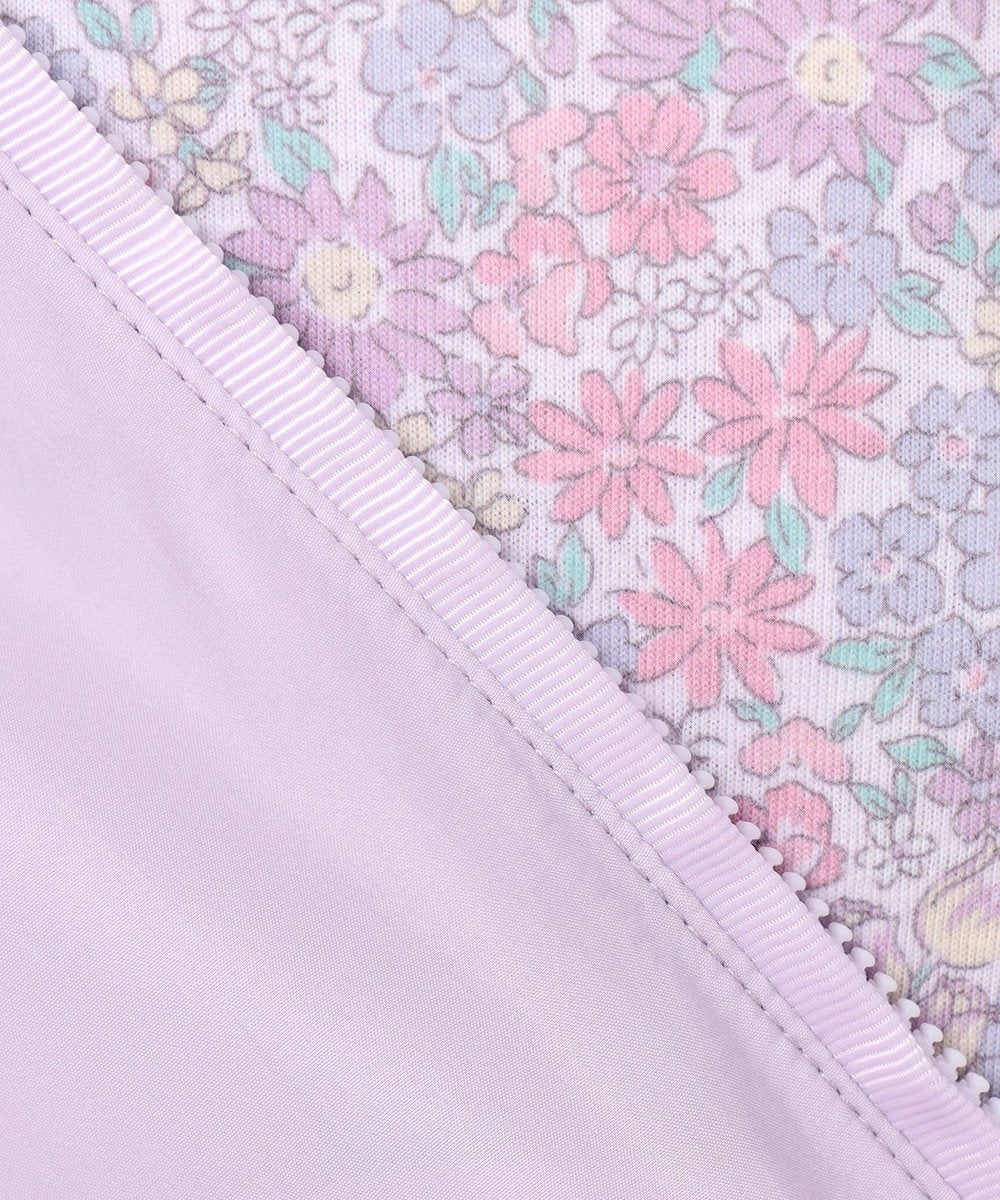 Japanese children's clothing aF#a325 2Way waterproof series double-sided two-wear cute floral lined hooded jacket 100-160cm girls summer outerwear