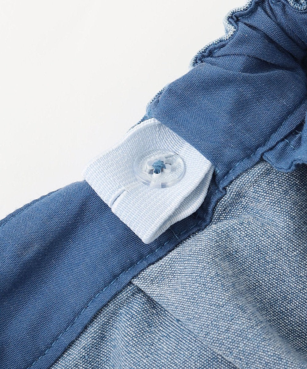 Japanese children's clothing aF#a325 denim pleated shorts 110-160cm girls summer PANTS