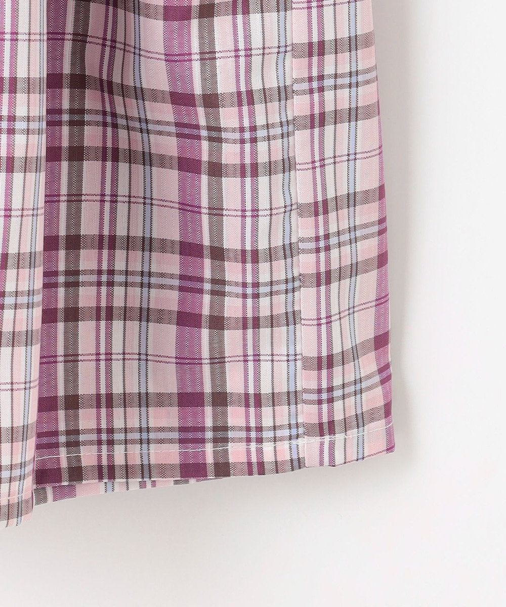 Japanese children's clothing aF#a325 checkered patchwork dress 110-150cm girls summer dresses