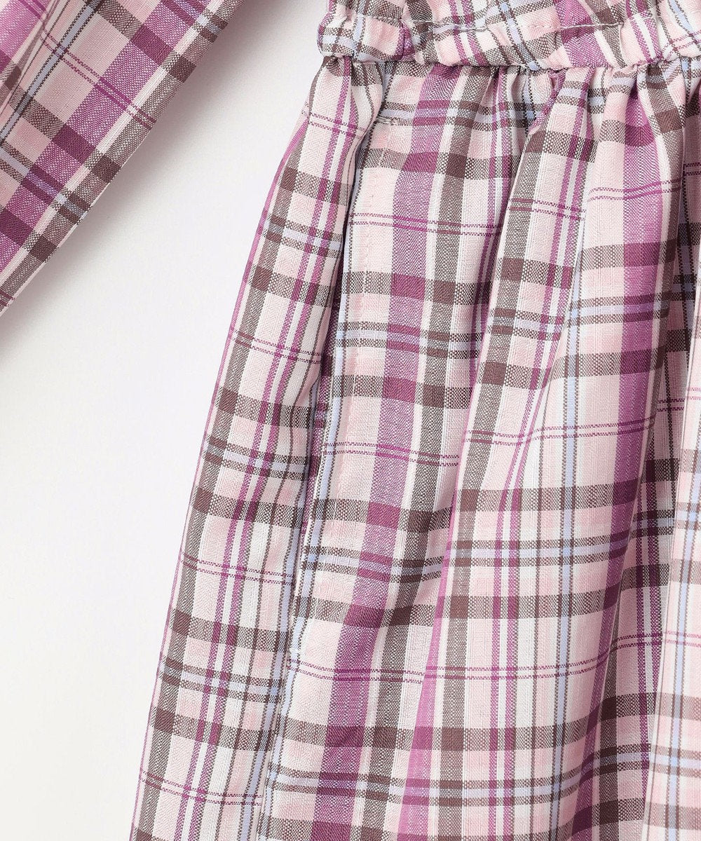 Japanese children's clothing aF#a325 checkered patchwork dress 110-150cm girls summer dresses
