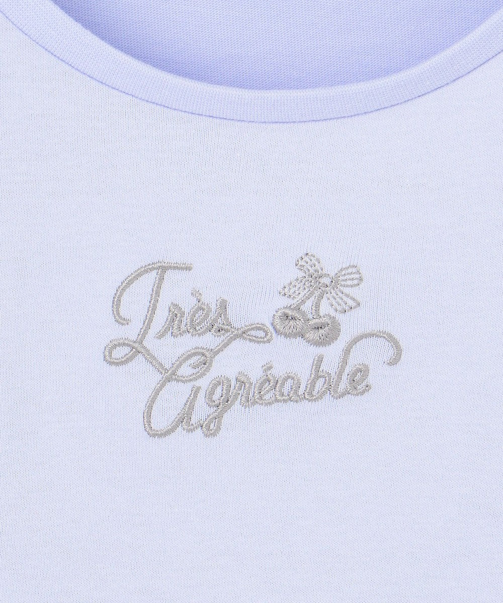 Japanese children's clothing aF#a325 Bow Puff Sleeve Top 110-160cm Girls Summer TOPS