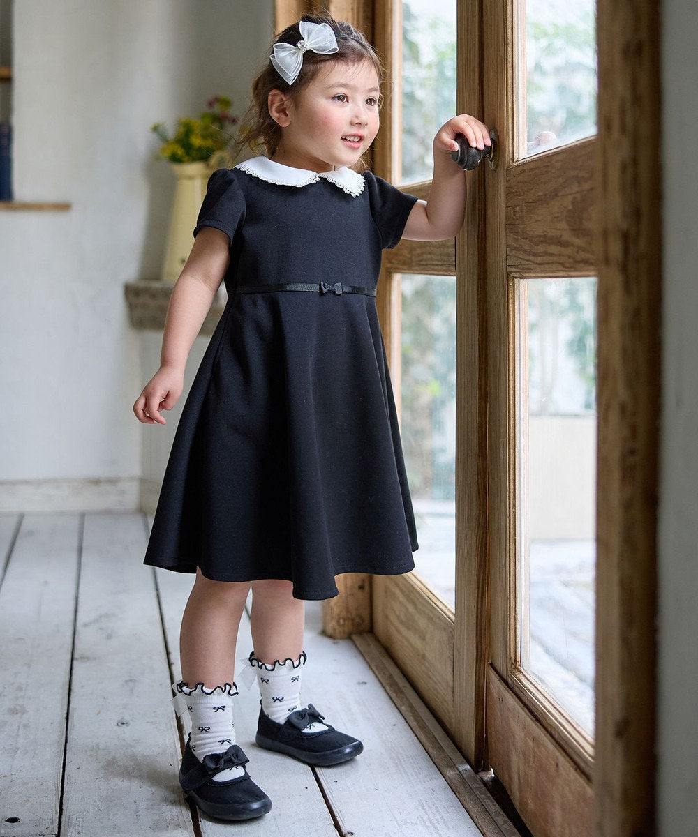 Japanese children's clothing aF#a325 lace collar dress 110-160cm girls summer dresses for interviews/banquets/performances