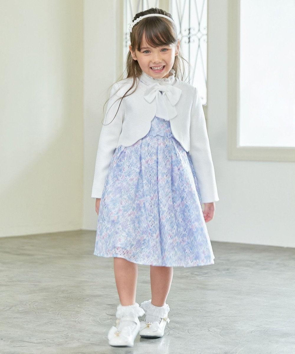 Japanese children's clothing aF#a325 printed lace dress 110-130cm girls summer dresses for interviews/banquets/performances