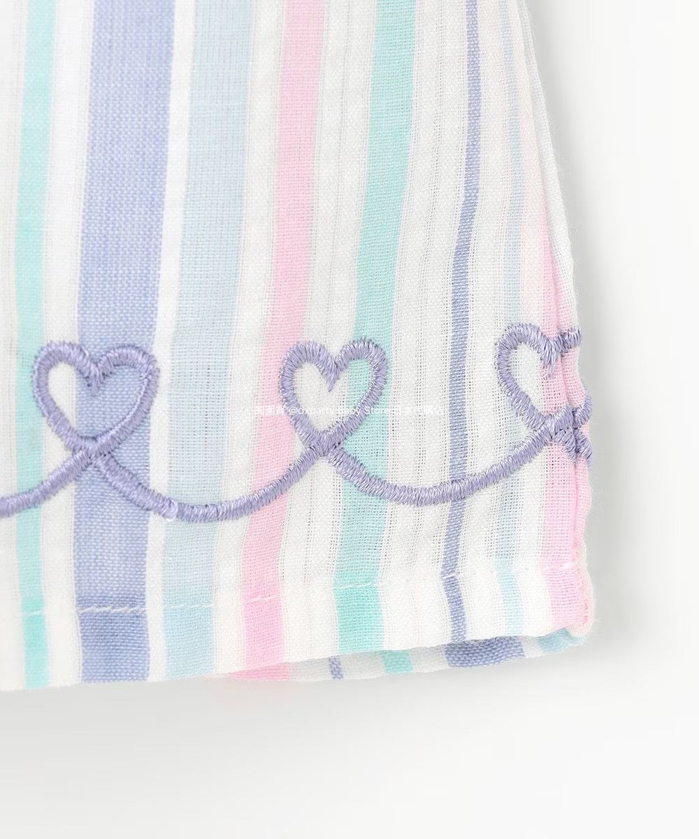 Japanese children's clothing aF#a325 Bowknot fake two-piece top 90-160cm girls summer TOPS