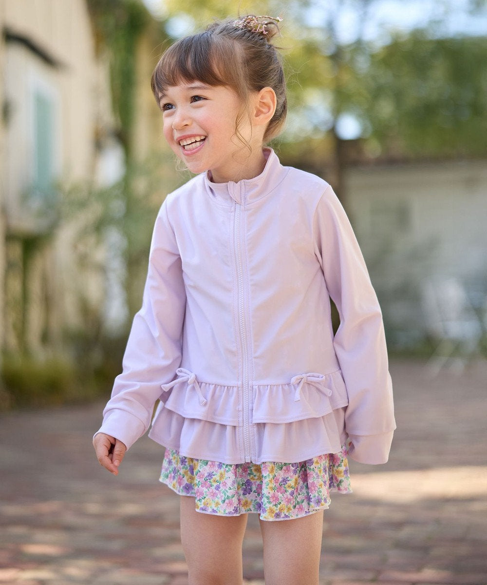 Japanese children's clothing aF#a325 UV protection swimsuit jacket 100-140cm girls summer play swimsuit special edition