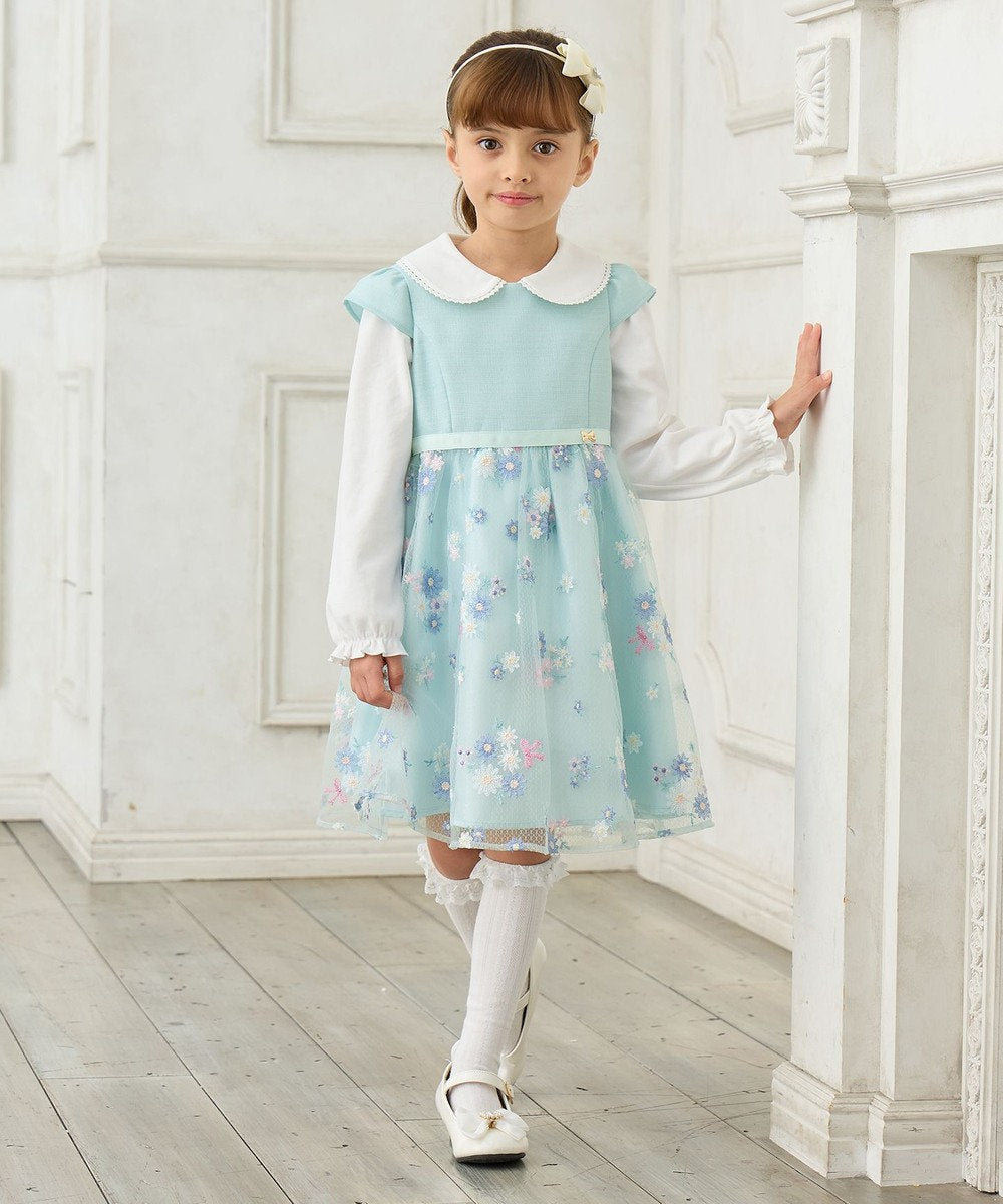 Japanese children's clothing aF#a325 shirt 110-130cm girls summer TOPS interview/banquet/performance