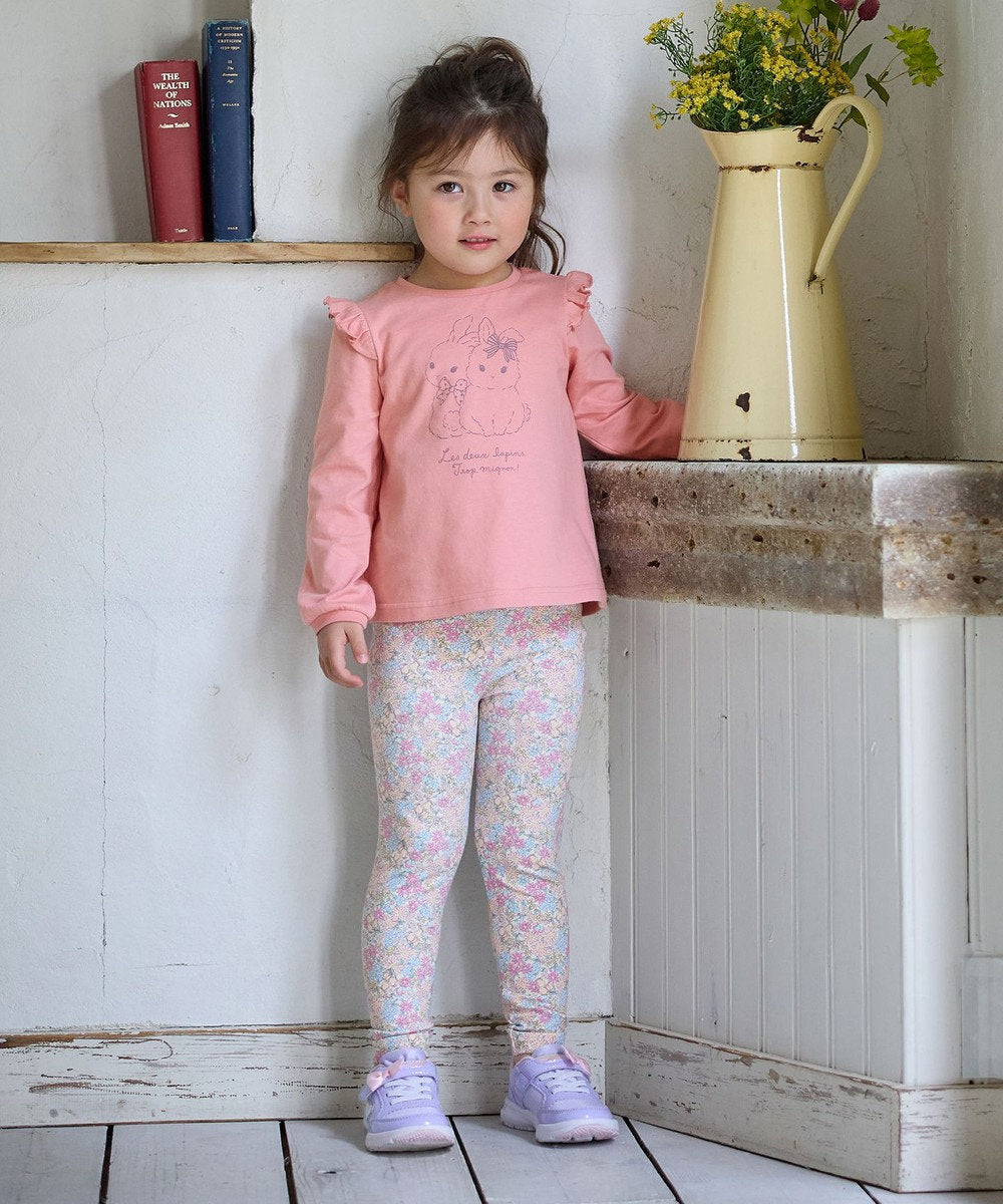 Japanese children's clothing aF#a325 cute printed top 90-160cm girls summer TOPS