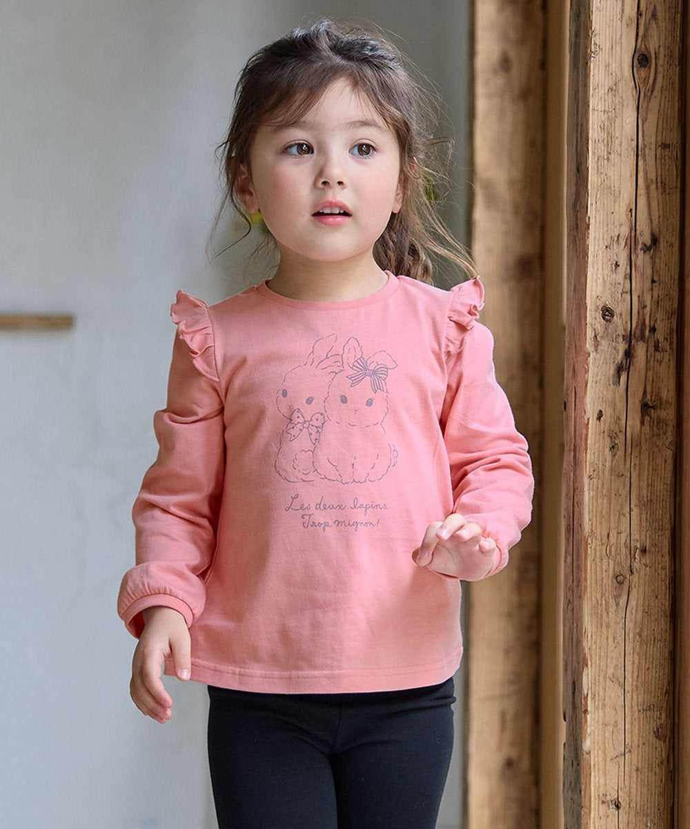 Japanese children's clothing aF#a325 cute printed top 90-160cm girls summer TOPS