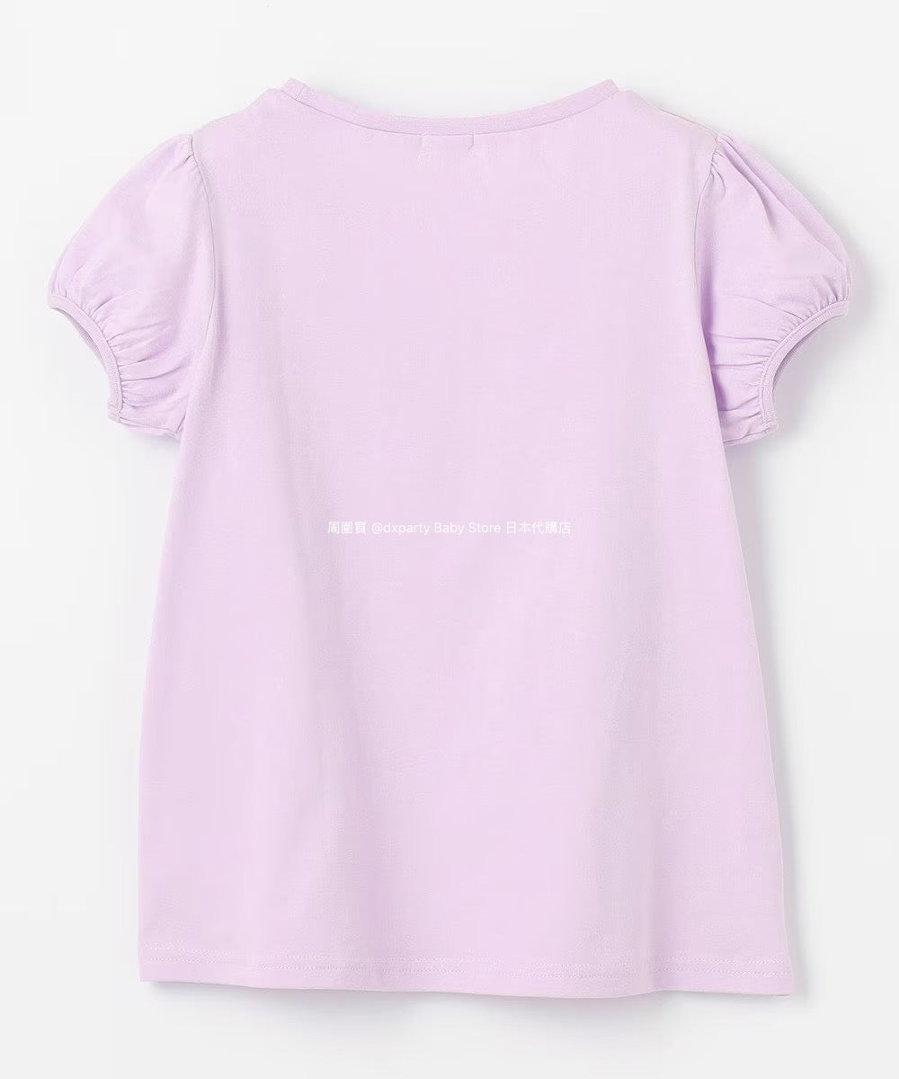 Japanese children's clothing aF#a325 necklace pattern short-sleeved top 90-160cm girls summer TOPS