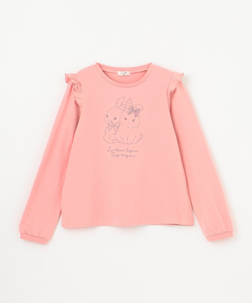 Japanese children's clothing aF#a325 cute printed top 90-160cm girls summer TOPS