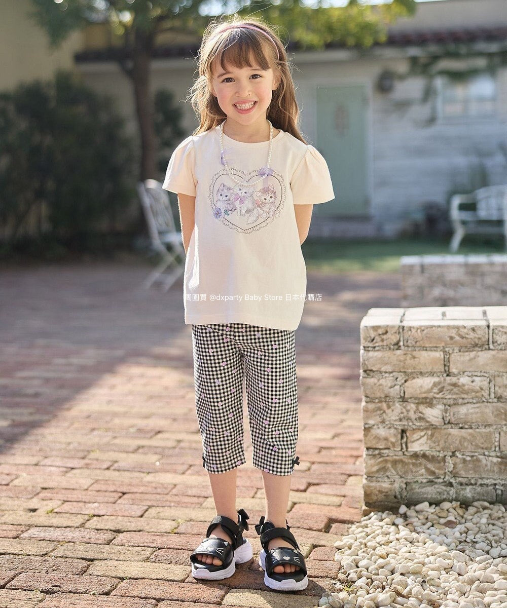 Japanese children's clothing aF#a325 stretch leggings 90-130cm girls summer PANTS