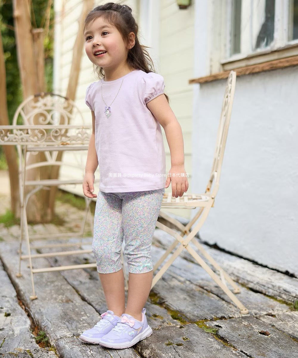 Japanese children's clothing aF#a325 necklace pattern short-sleeved top 90-160cm girls summer TOPS