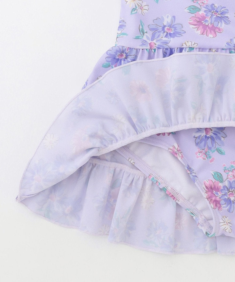 Japanese children's clothing aF#a325 UV protection lace pattern one-piece swimsuit 100-140cm girls summer play swimsuit special edition