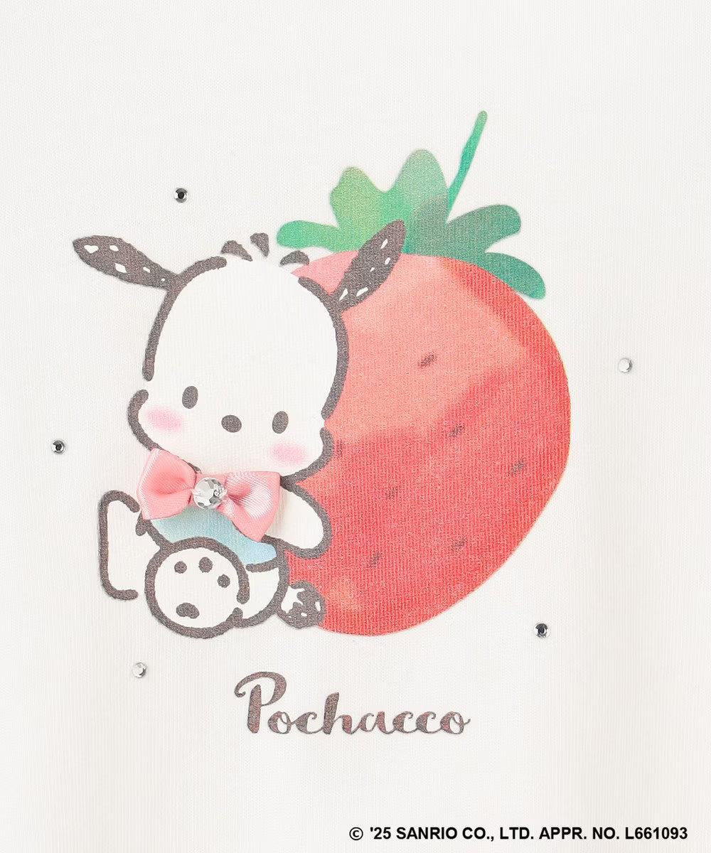 Japanese children's clothing aF#a325 x Sanrio cute palace sleeve top 90-150cm girls summer TOPS