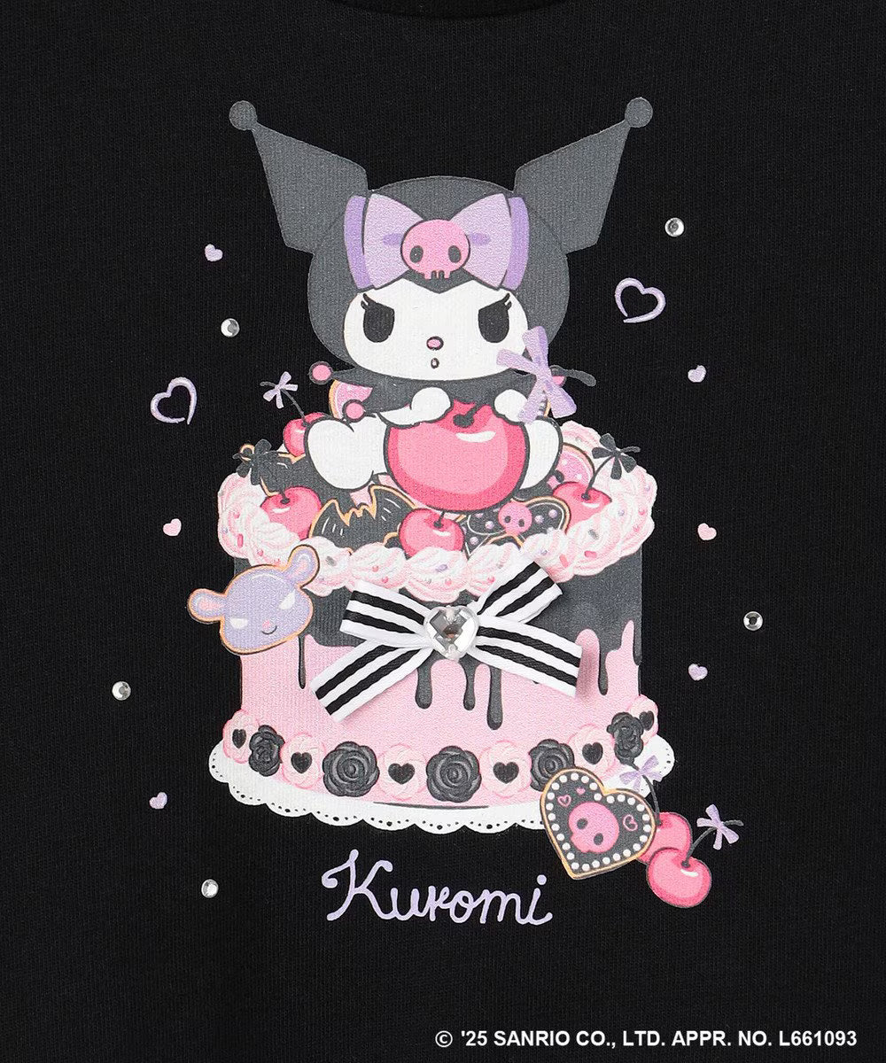Japanese children's clothing aF#a325 x Sanrio cute palace sleeve top 90-150cm girls summer TOPS