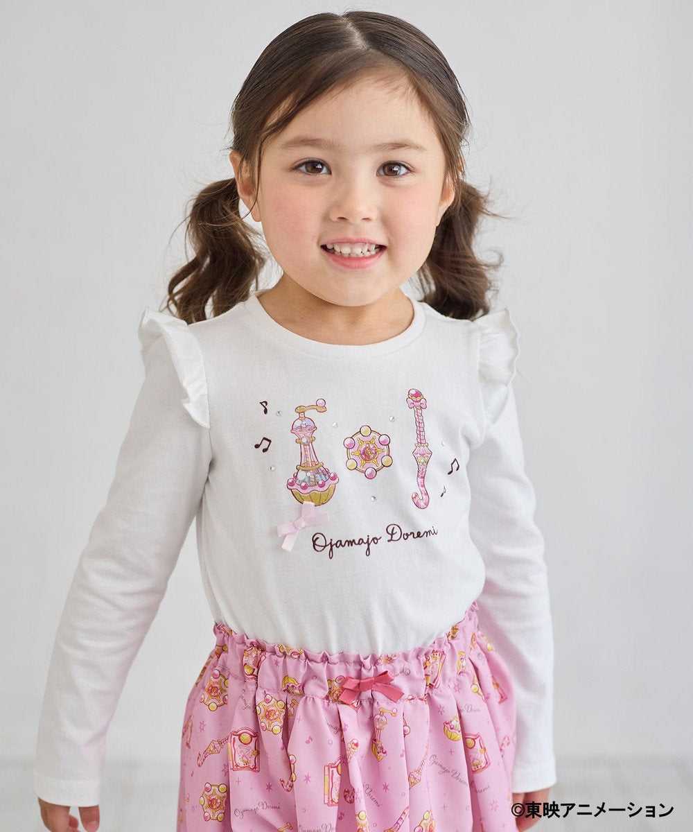 Japanese children's clothing aF#a325 Little Witch DoReMi Magic Long Sleeve Top 90-130cm Girls Summer TOPS