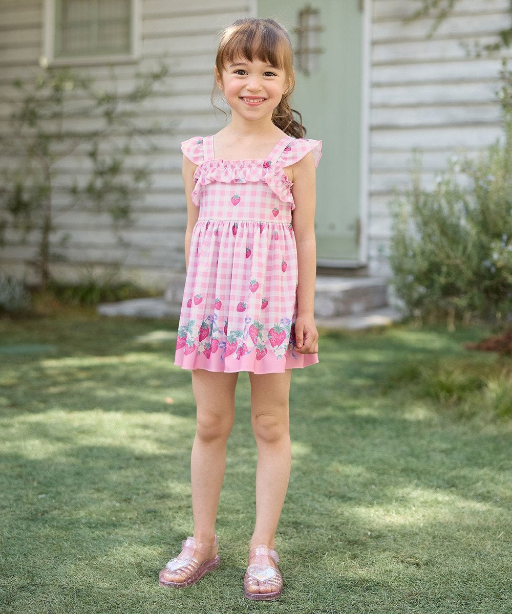 Japanese children's clothing aF#a325 UV protection fruit swimsuit 100-140cm girls summer play swimsuit special edition