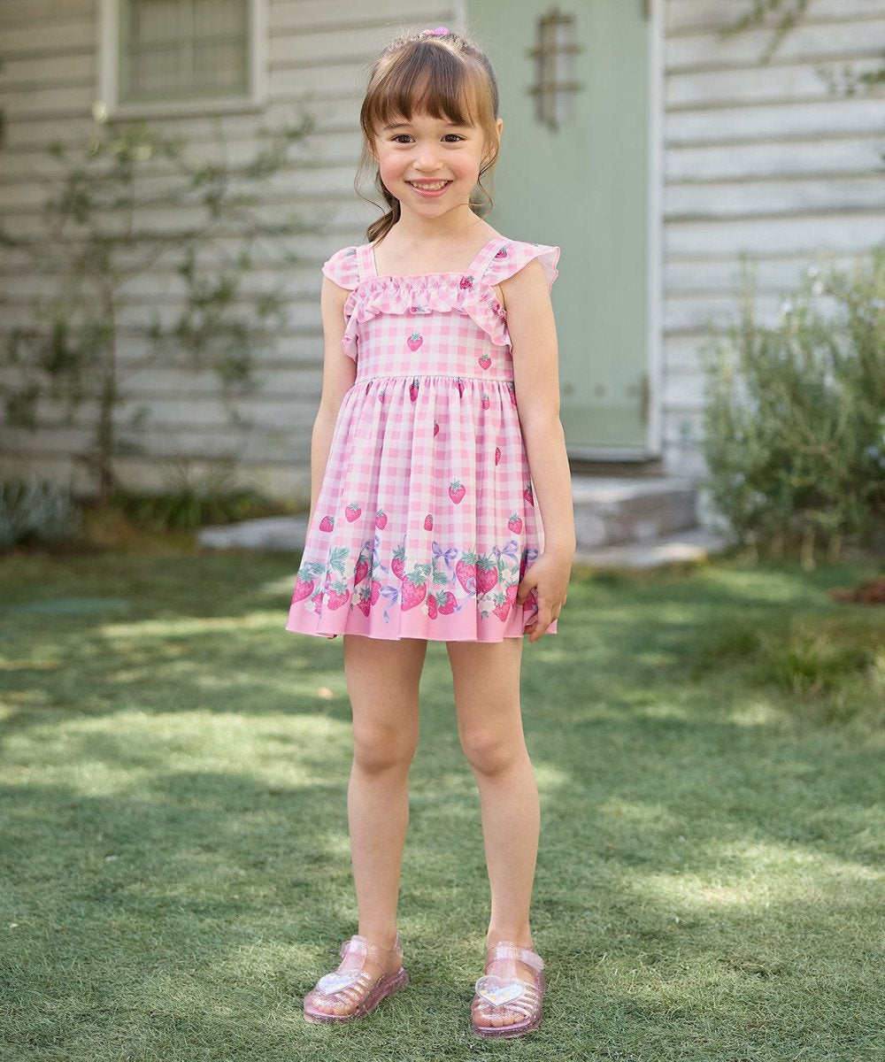 Japanese children's clothing aF#a325 UV protection fruit swimsuit 100-140cm girls summer play swimsuit special edition