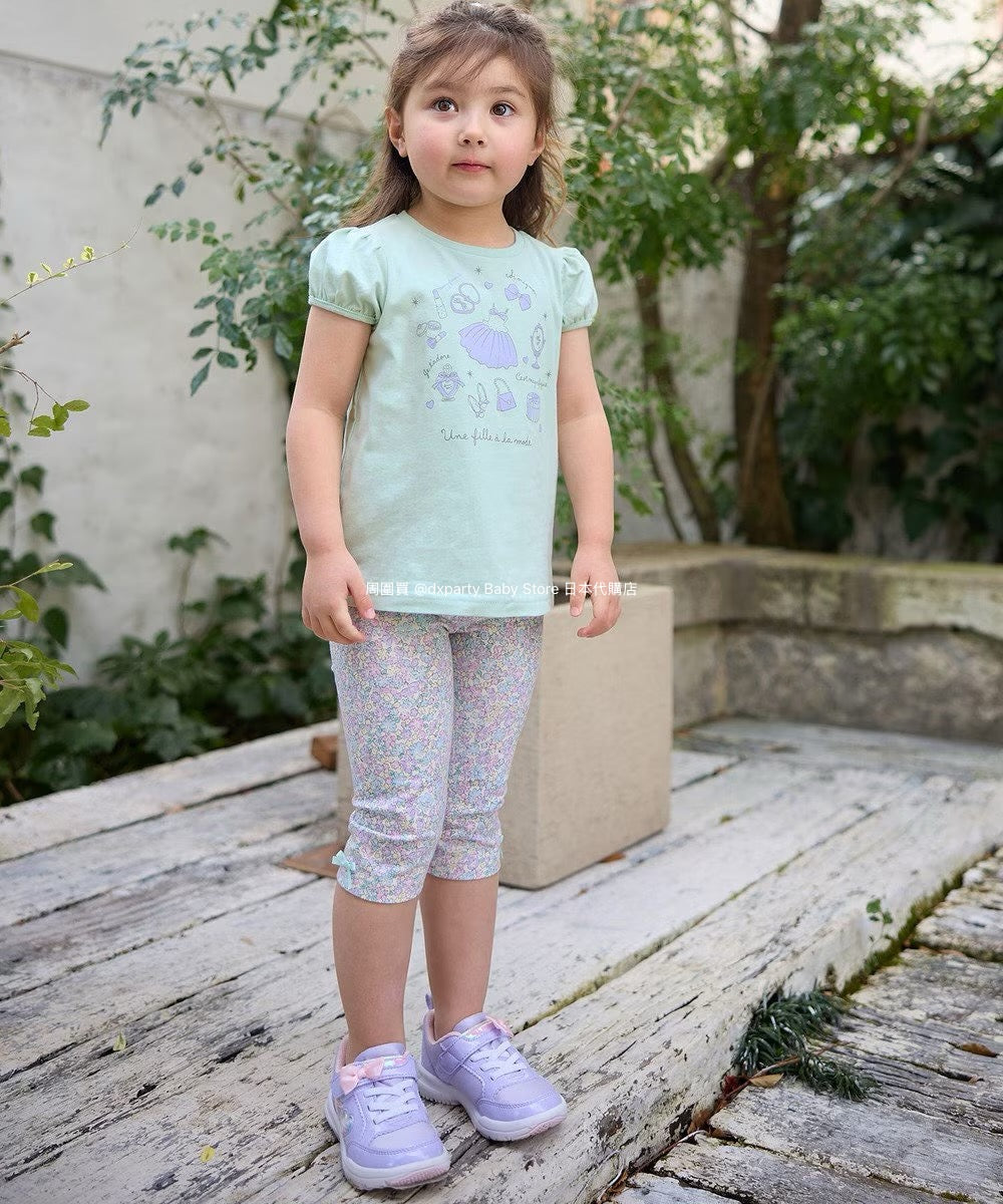 Japanese children's clothing aF#a325 printed short-sleeved top 90-160cm girls summer TOPS
