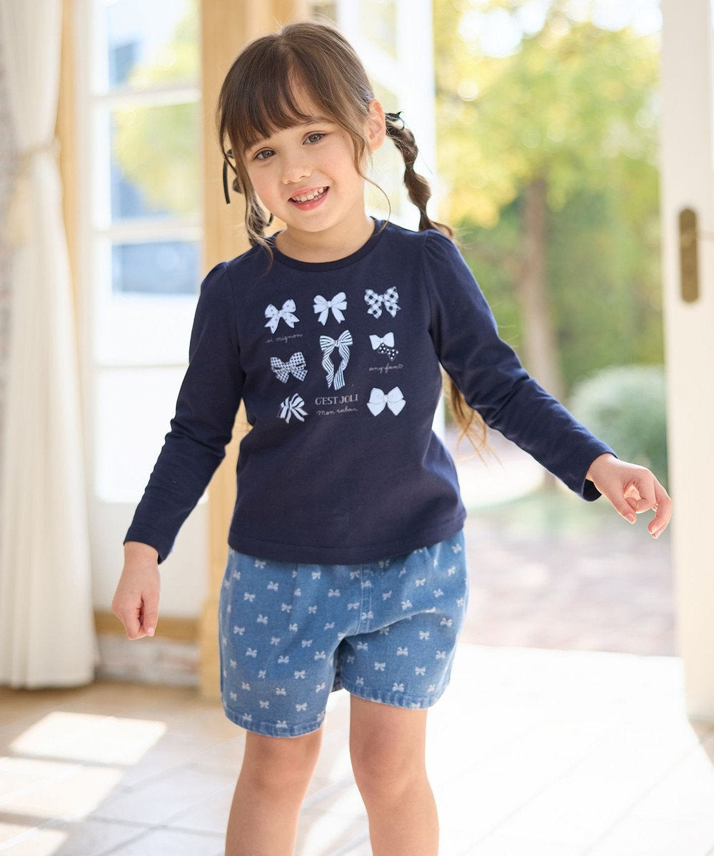 Japanese children's clothing aF#a325 cute printed top 90-160cm girls summer TOPS