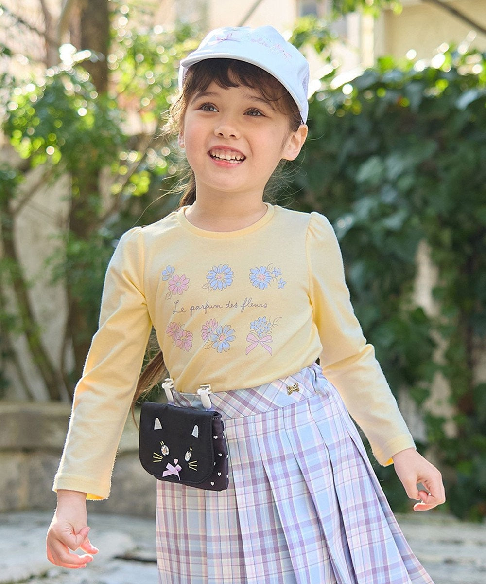 Japanese children's clothing aF#a325 cute printed top 90-160cm girls summer TOPS