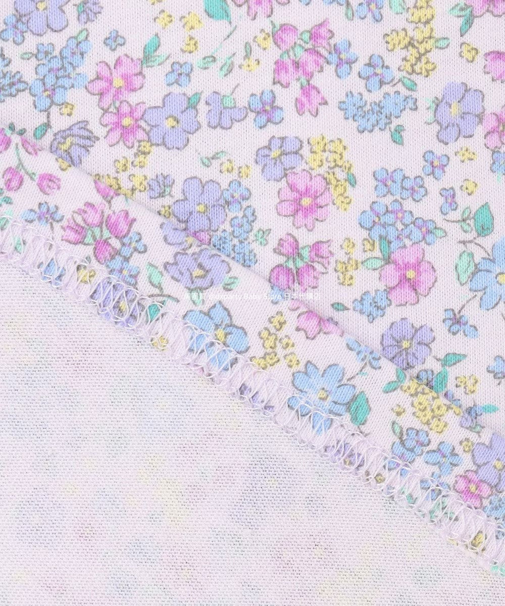 Japanese children's clothing aF#a325 floral short top 90-140cm girls summer TOPS