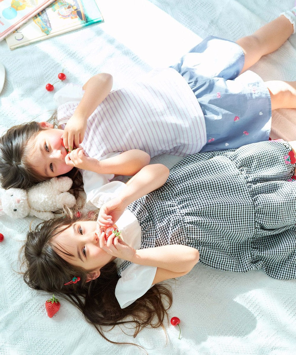 Japanese children's clothing aF#a325 lace sleeve top 100-150cm girls summer TOPS