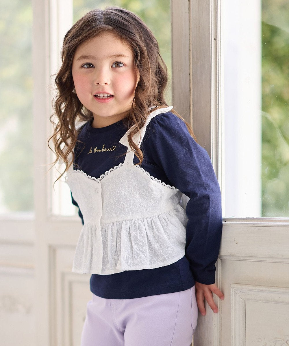 Japanese children's clothing aF#a325 bow tie camisole two-piece suit 110-160cm girls summer TOPS