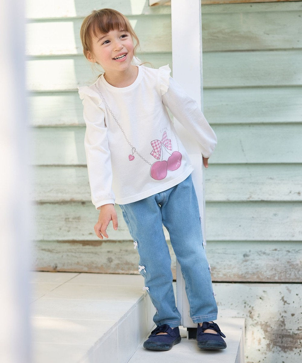 Japanese children's clothing aF#a325 cute printed top 90-160cm girls summer TOPS
