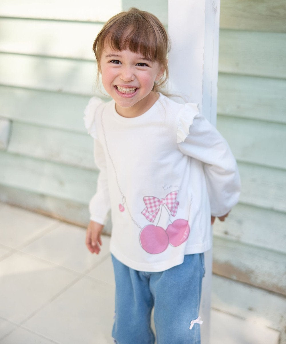 Japanese children's clothing aF#a325 cute printed top 90-160cm girls summer TOPS