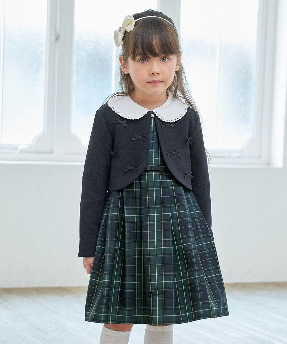Japanese children's clothing aF#a325 checkered vest dress 110-130cm girls summer dresses for interviews/banquets/performances