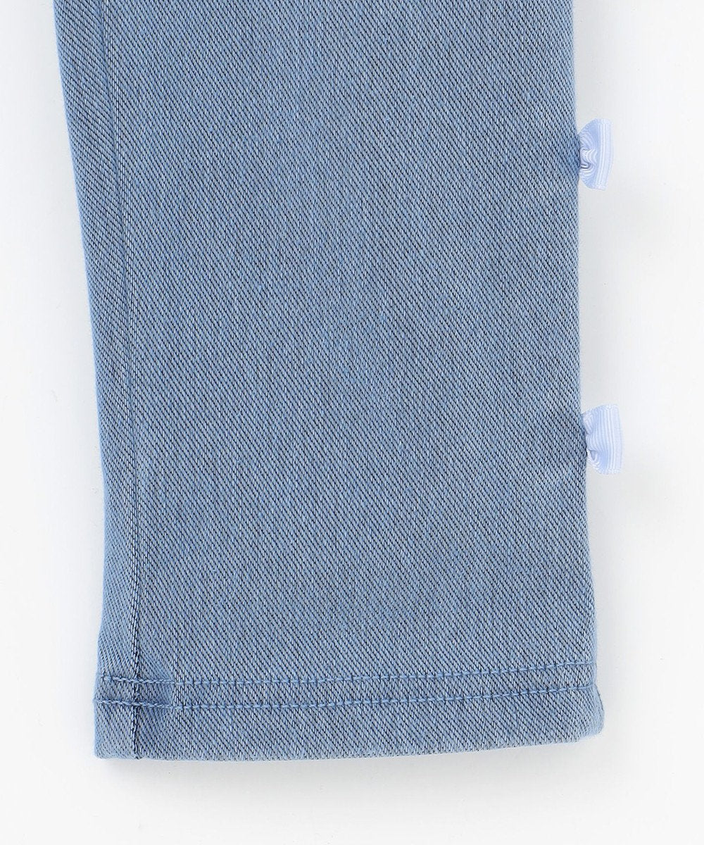 Japanese children's clothing aF#a325 bow skinny jeans 100-140cm girls summer PANTS