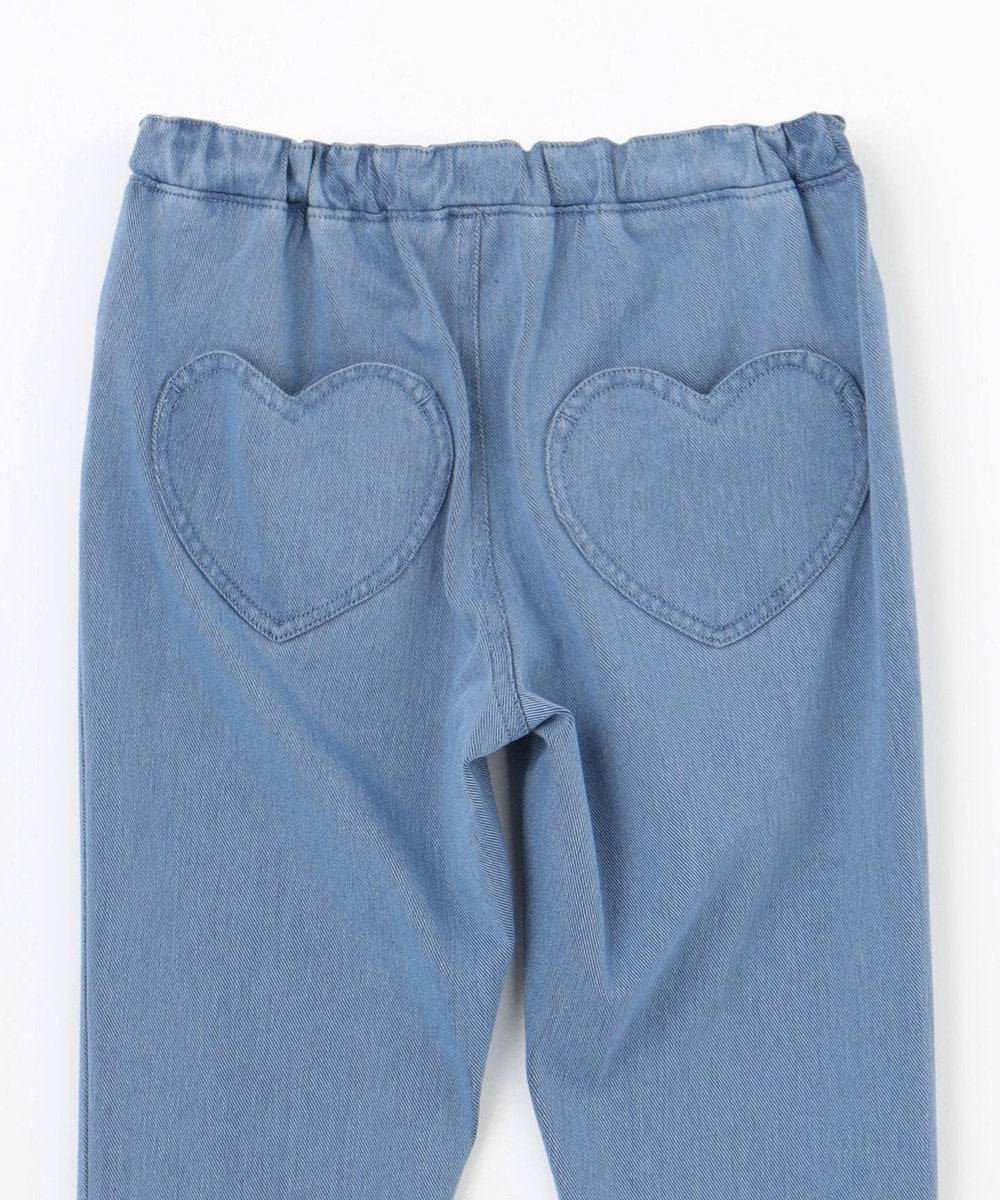 Japanese children's clothing aF#a325 bow skinny jeans 100-140cm girls summer PANTS