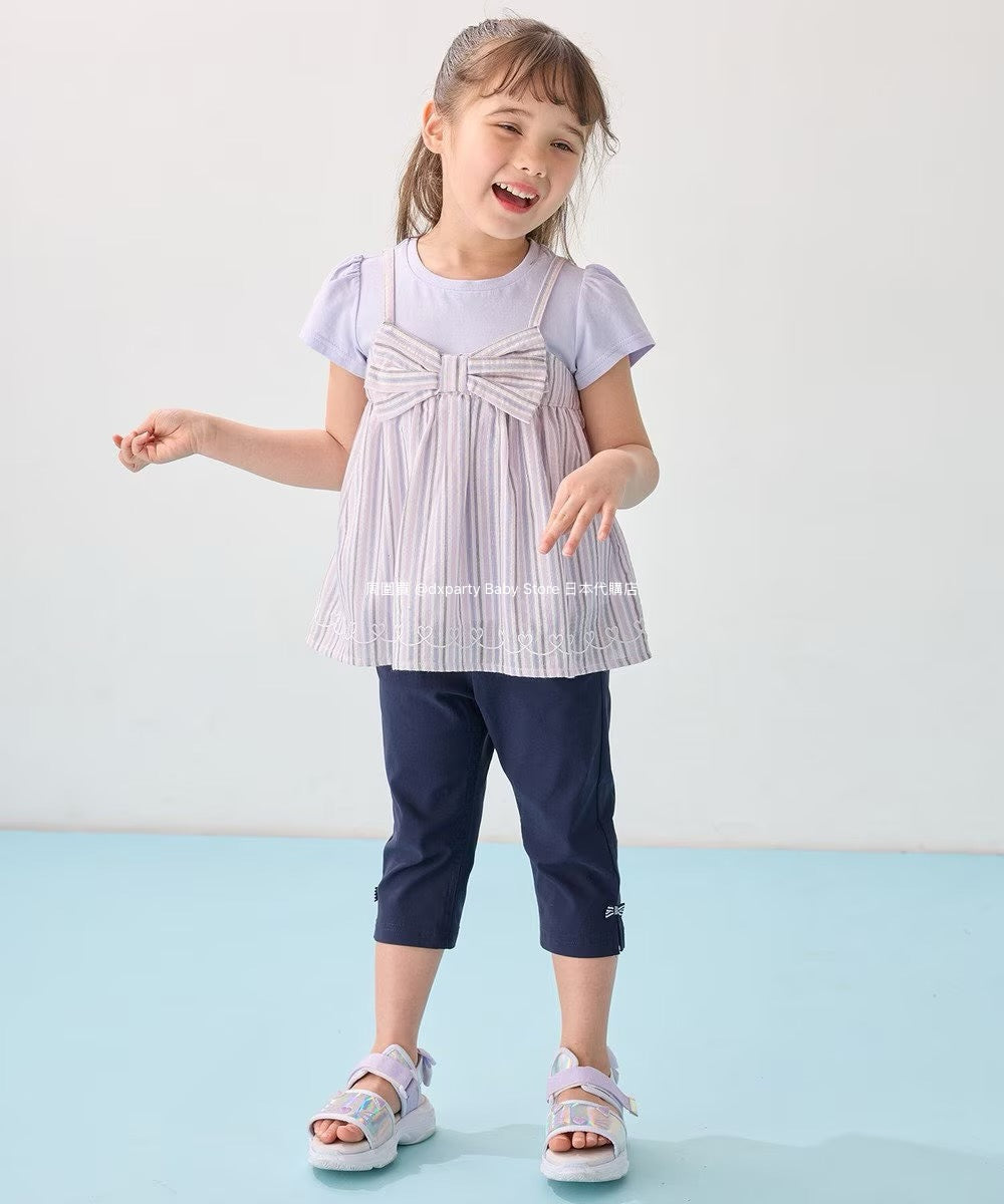 Japanese children's clothing aF#a325 contact cold stretch leggings 100-160cm girls summer PANTS