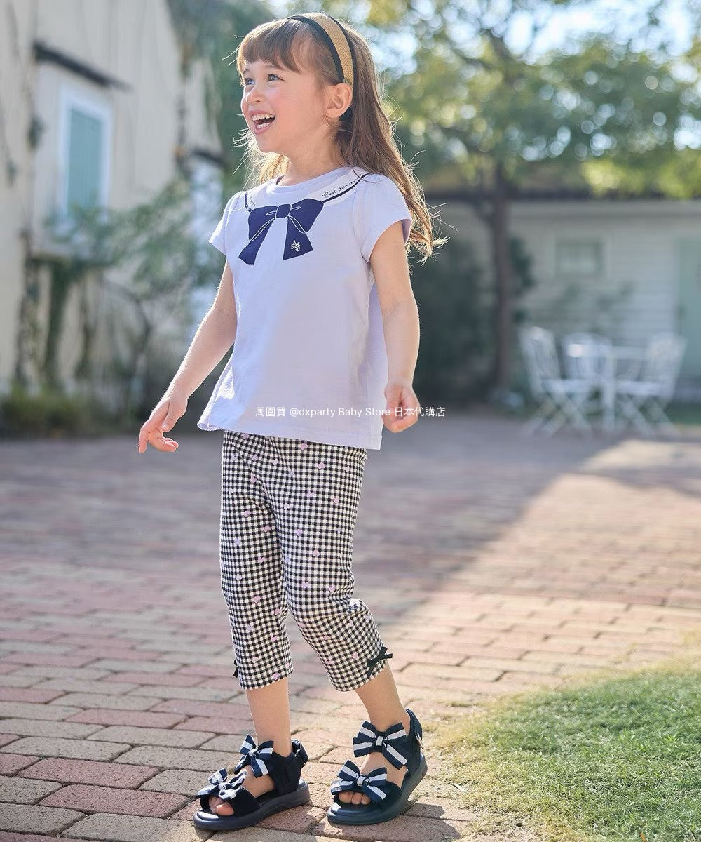 Japanese children's clothing aF#a325 stretch leggings 90-130cm girls summer PANTS