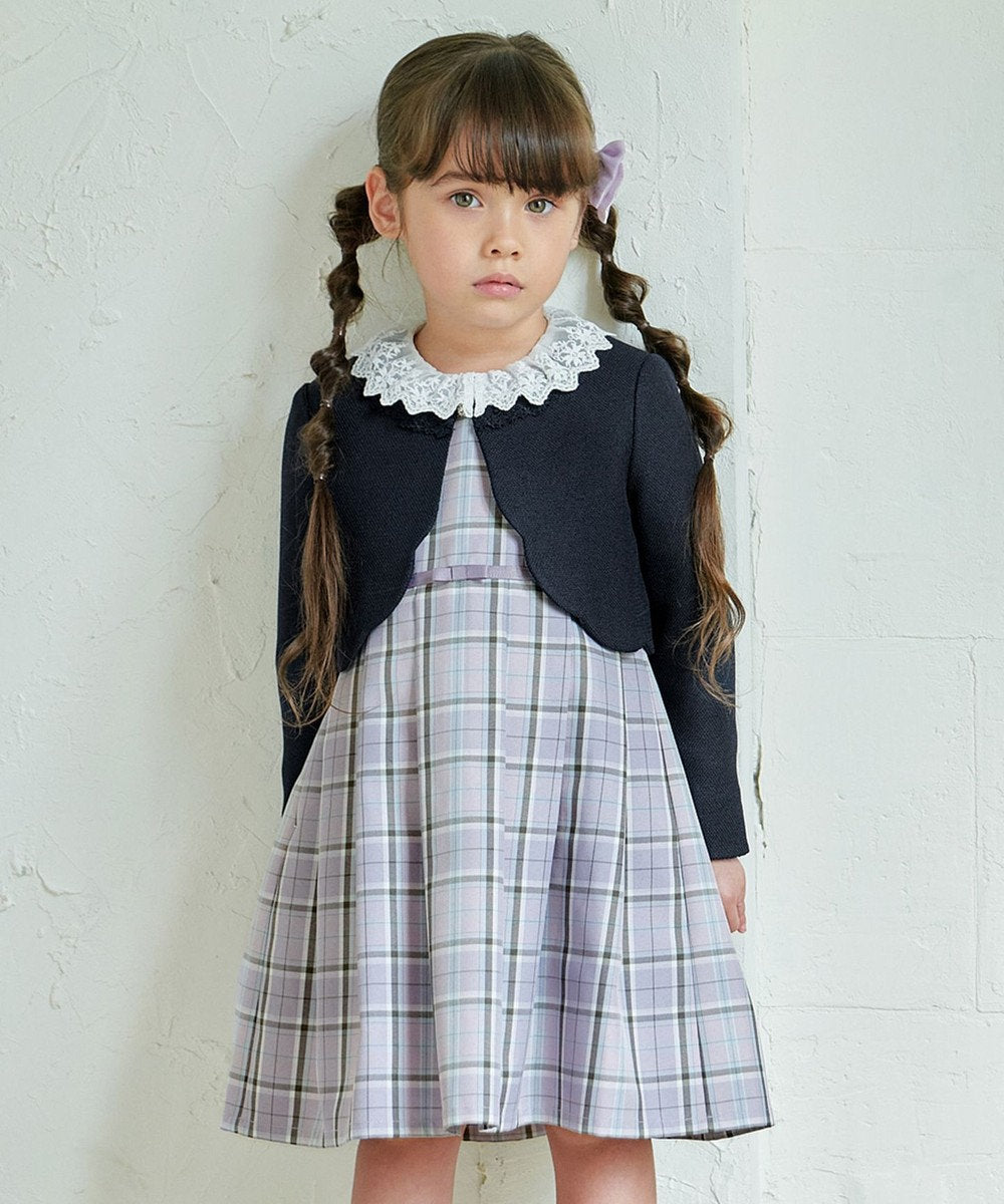 Japanese children's clothing aF#a325 checkered vest dress 110-130cm girls summer dresses for interviews/banquets/performances