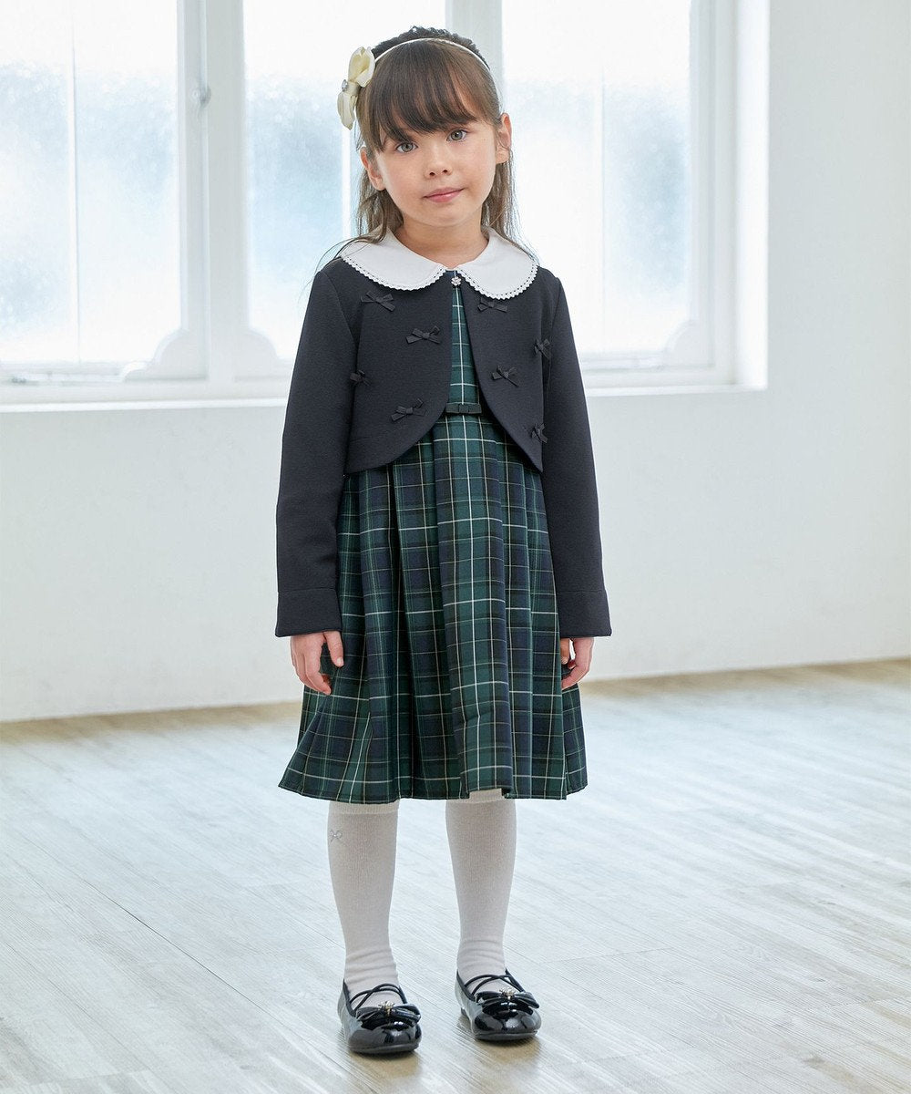 Japanese children's clothing aF#a325 checkered vest dress 110-130cm girls summer dresses for interviews/banquets/performances