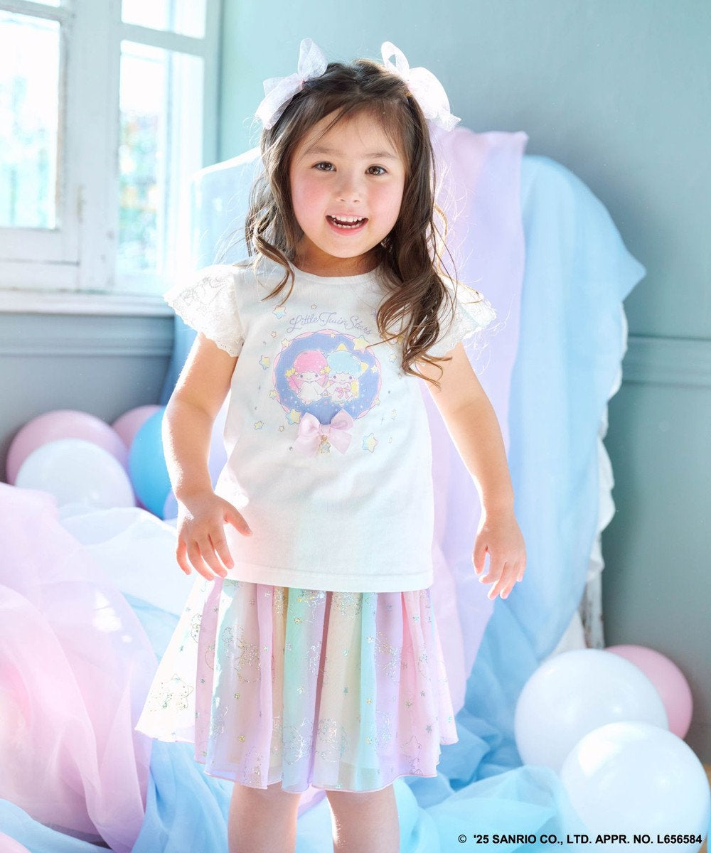 Japanese children's clothing aF#a325 Little Twin Stars mesh skirt 100-140cm girls summer SKIRTS