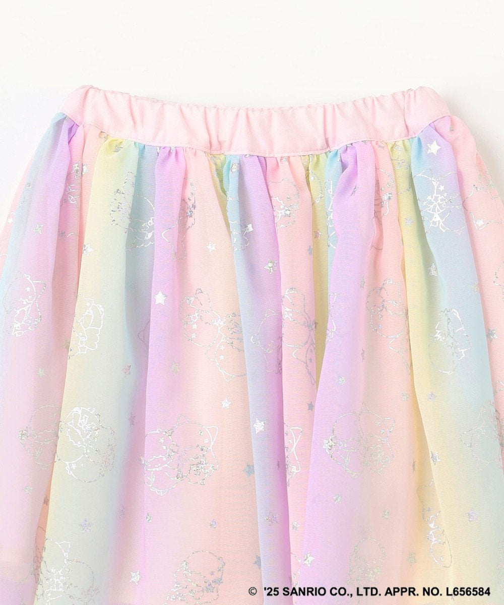 Japanese children's clothing aF#a325 Little Twin Stars mesh skirt 100-140cm girls summer SKIRTS