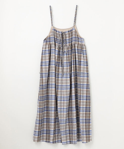 日本直送 aF#a325 親子裝 格紋吊帶連身裙 M-L 大人款 夏季 DRESSES