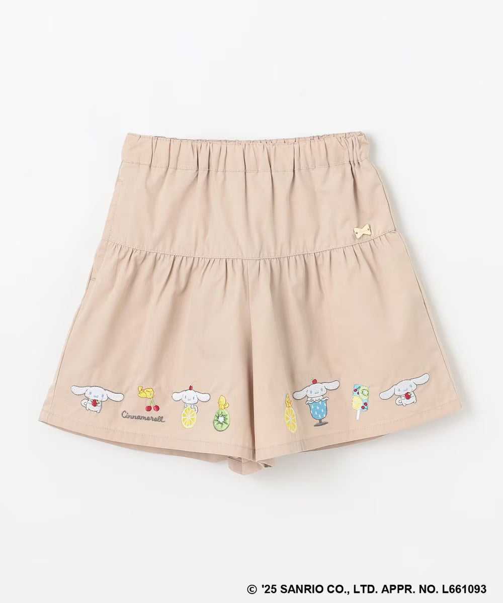 Japanese children's clothing aF#a325 x Sanrio cute printed skirt pants 100-150cm girls summer PANTS