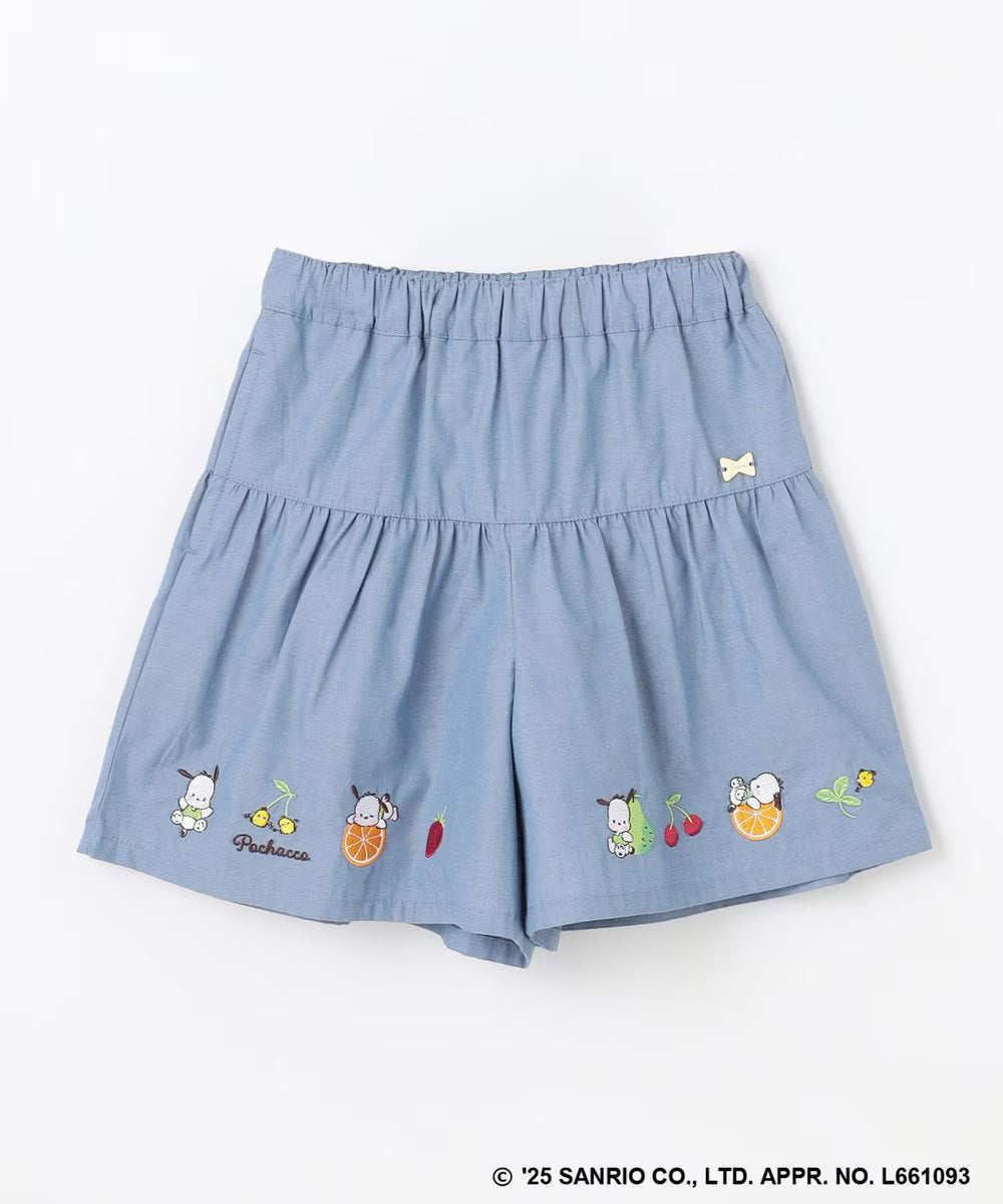 Japanese children's clothing aF#a325 x Sanrio cute printed skirt pants 100-150cm girls summer PANTS