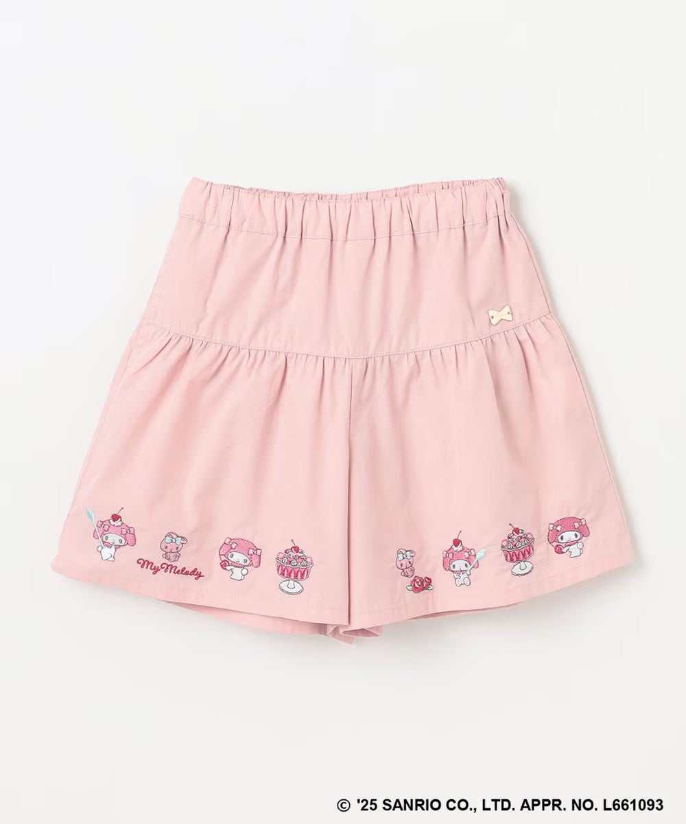 Japanese children's clothing aF#a325 x Sanrio cute printed skirt pants 100-150cm girls summer PANTS