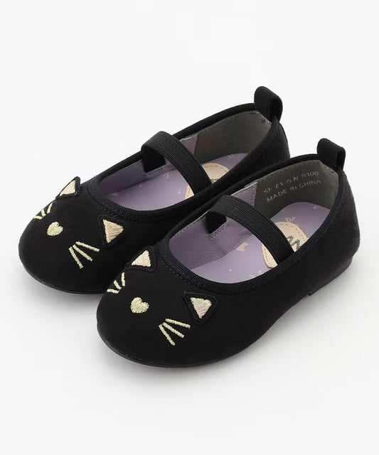 日本直送 aF#a325 貓咪平底鞋 15-22cm 鞋系列 其他品牌