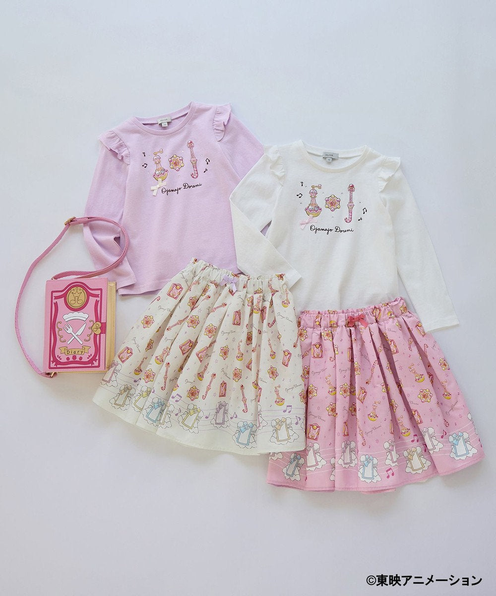 Japanese children's clothing aF#a325 Little Witch DoReMi Magic Long Sleeve Top 90-130cm Girls Summer TOPS