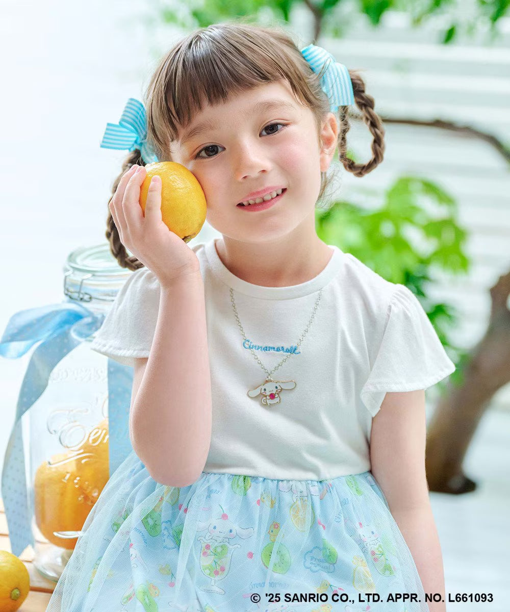 Japanese children's clothing aF#a325 x Sanrio necklace pattern dress 100-150cm girls summer dresses