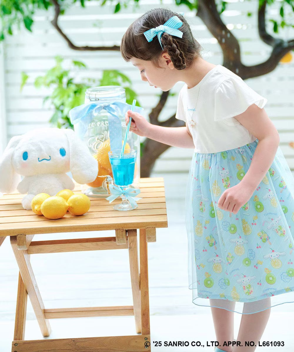 Japanese children's clothing aF#a325 x Sanrio necklace pattern dress 100-150cm girls summer dresses
