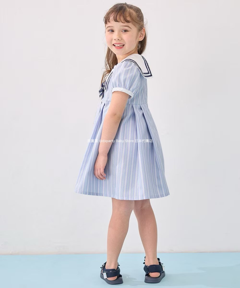 Japanese children's clothing aF#a325 preppy style dress 110-160cm girls summer dresses for interviews/banquets/performances