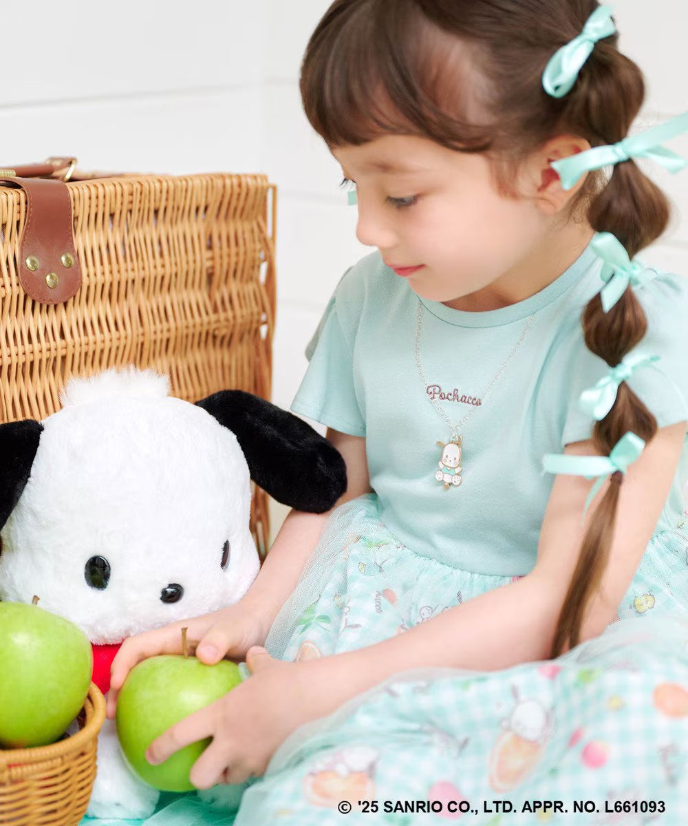 Japanese children's clothing aF#a325 x Sanrio necklace pattern dress 100-150cm girls summer dresses